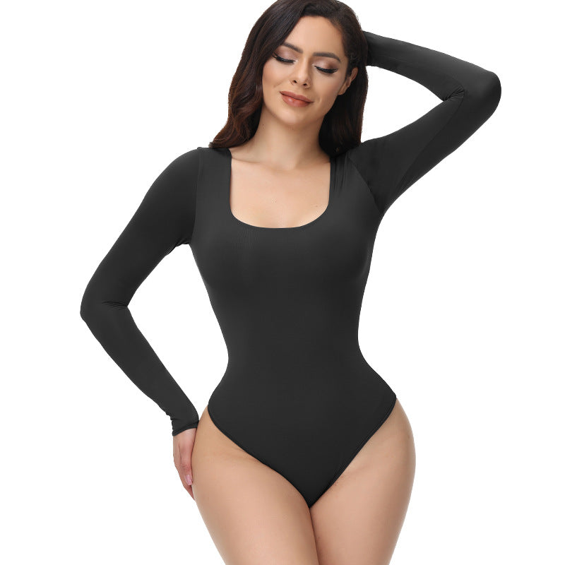 Nahtloser Shaping-Body mit Langarm