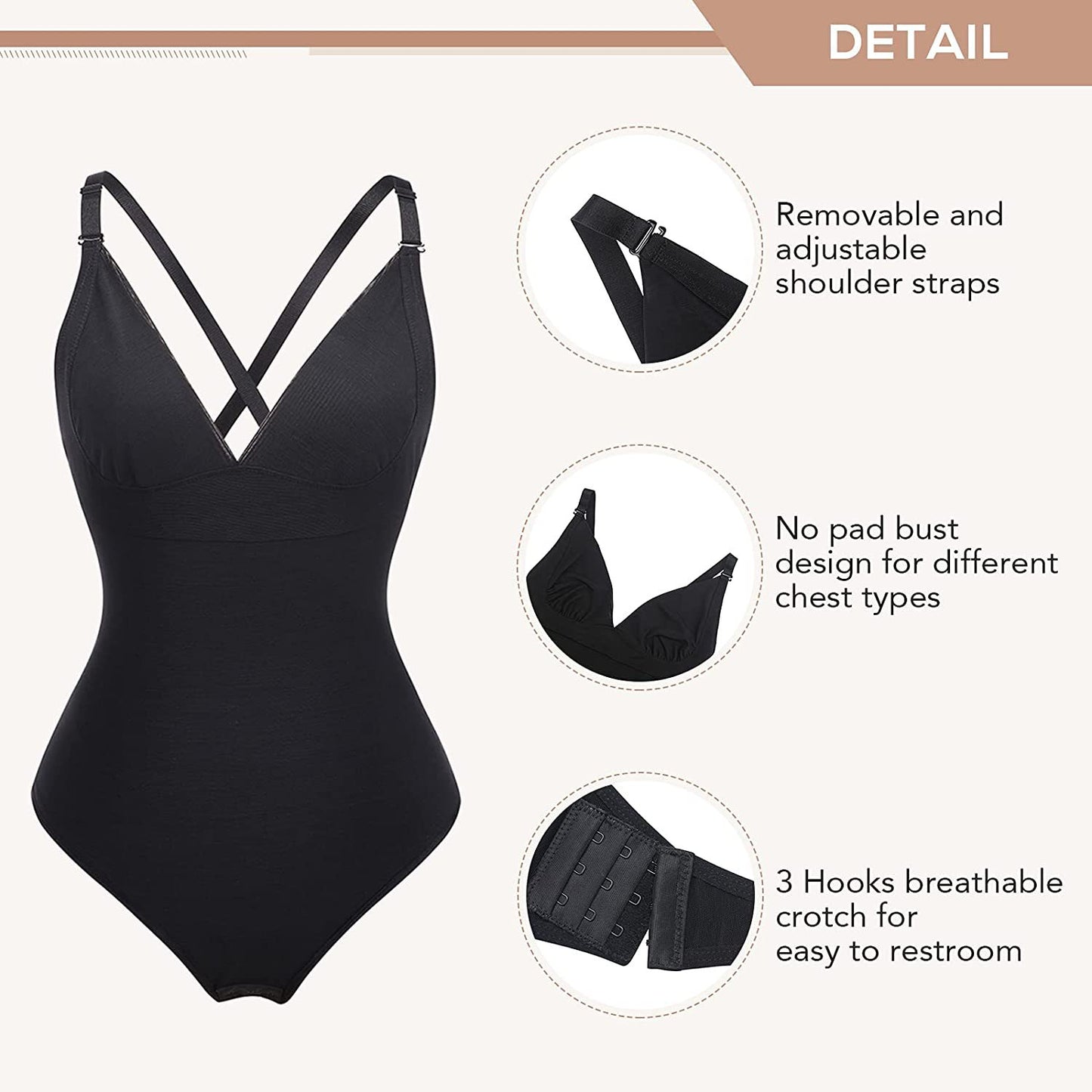 Atmungsaktive Shapewear mit Bauchkontrolle