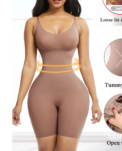Figurformender Ganzkörper-Body mit Bauchkontrolle