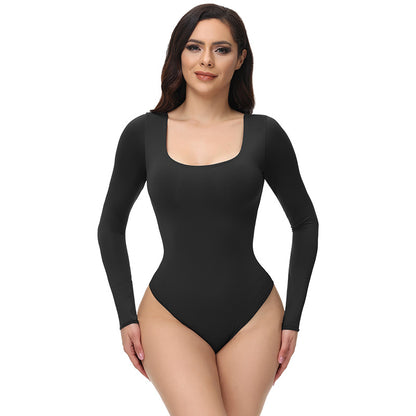 Nahtloser Shaping-Body mit Langarm